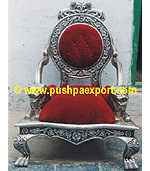 Silver Royal Lion Throne (One PC)
